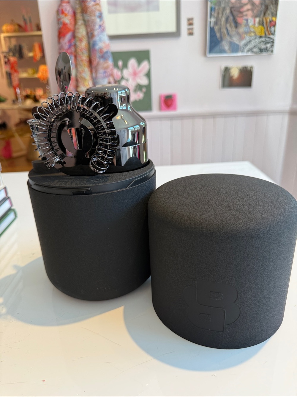Hugo Boss Black Cocktail Shaker Set Cylinder Case